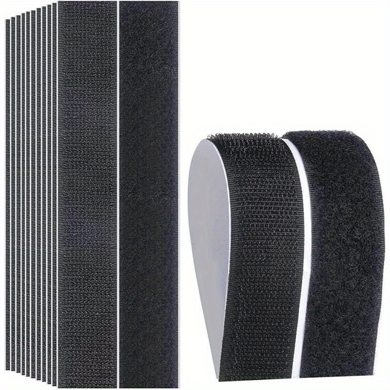 

Extra Strong 5m Self-adhesive Tape, Double-sided With Glue Sticker, Nylon Material, 20mm Wide - Black & White