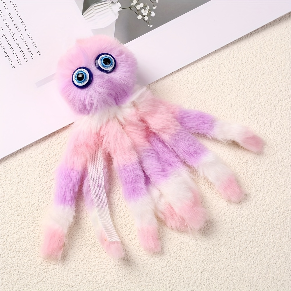 1pc/3pcs Random Color Multi-Colored Octopus Stuffed Cat Toy: Fun Interactive Game, Firm Tooth Replacement Head, Bright Colors, Perfect for Indoor Cats, Pet Additions, Without Battery