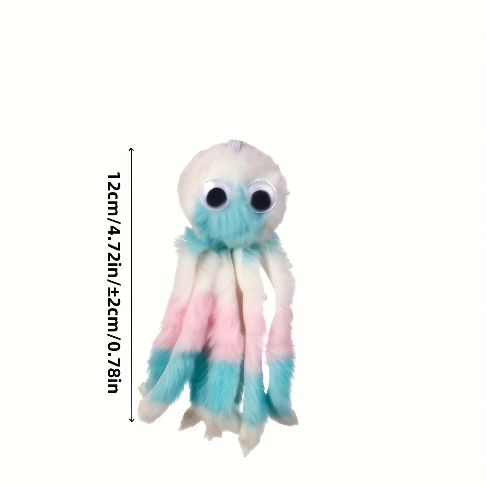 1pc/3pcs Random Color Multi-Colored Octopus Stuffed Cat Toy: Fun Interactive Game, Firm Tooth Replacement Head, Bright Colors, Perfect for Indoor Cats, Pet Additions, Without Battery