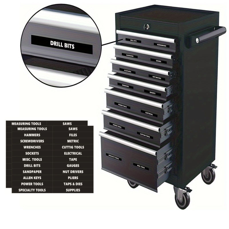 

220pcs Toolbox Labeling Kit - , Waterproof Vinyl Stickers For Identification & Organized