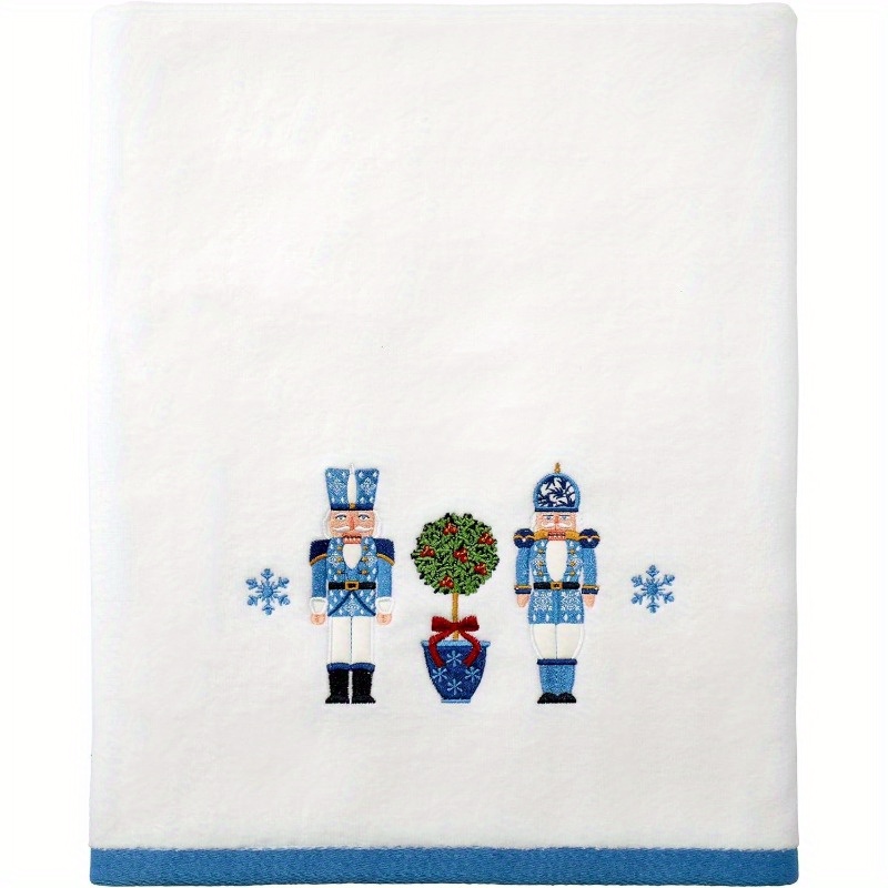 

1pc Set, Nutcracker Series Hand Towel, Face Towel, Lightweight Microfiber Hand Towel, Soft And Dish Towel, 18x26 Inches