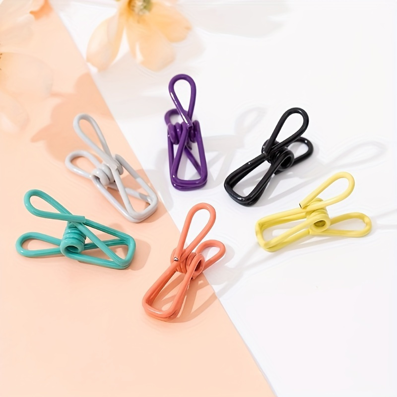 

Metal Wire Clip - , Reusable For Sealing Snacks, Securing , Organizing , And Windproofing, Clothes Pins