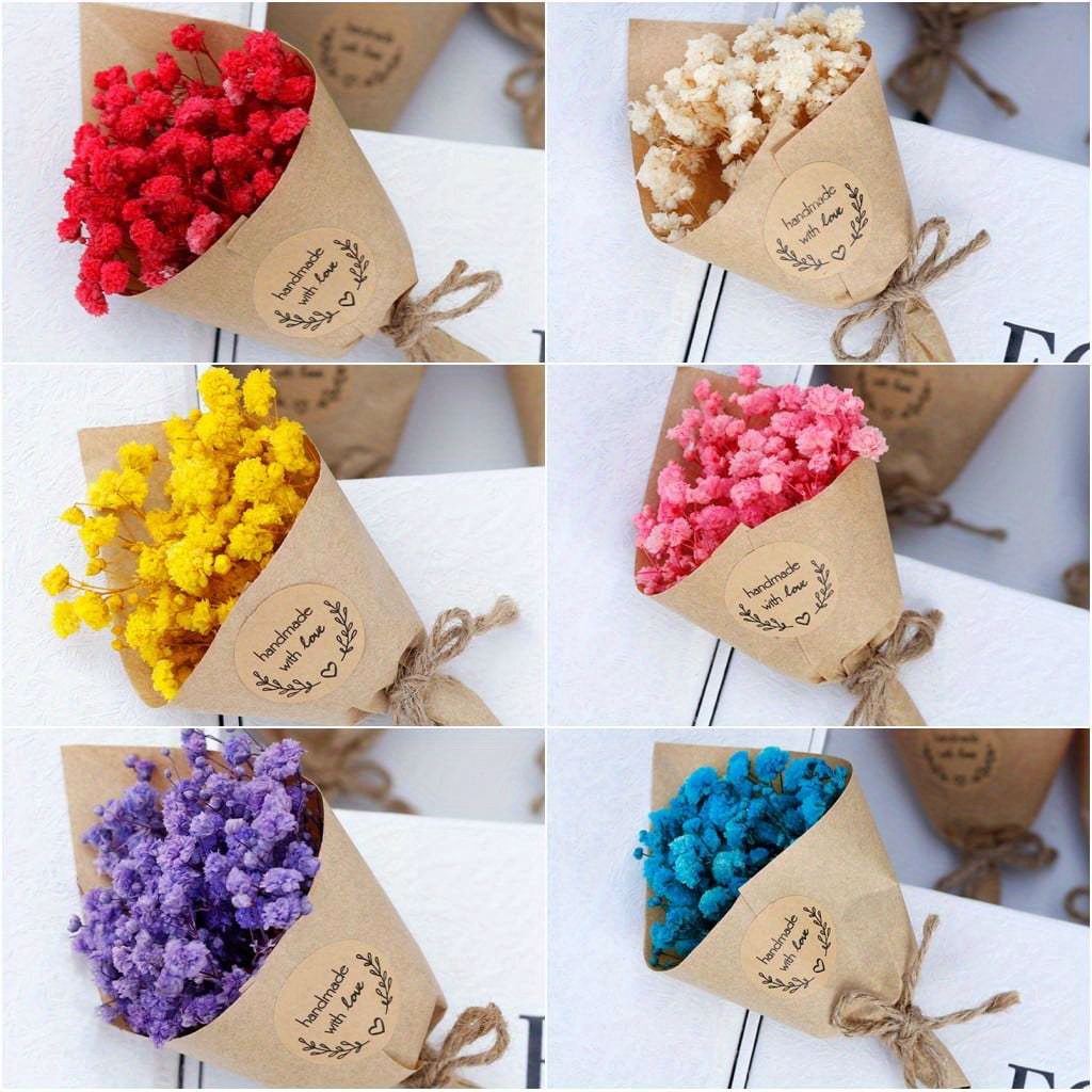 100 Pcs Personalized Bulk Wedding orders Bouquet for Guest Mini Dried Flower Favor Gift US/UK/CA