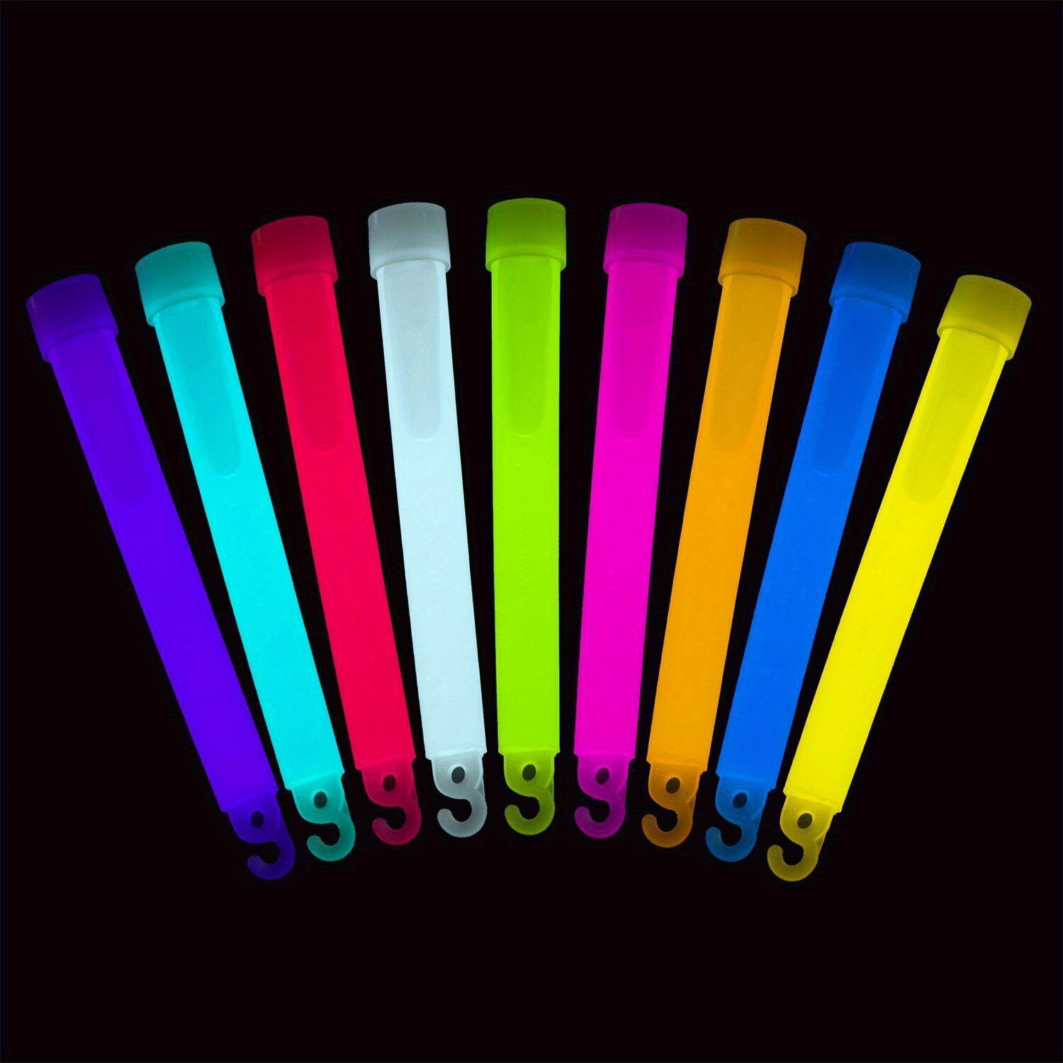 TEMU Pcs 6 Inch Glow Sticks - Emergency Bright Glow Sticks With 3-5 Hour - Camping, Hiking Glow Stick Lights - For Parties Activities - Blackout Or