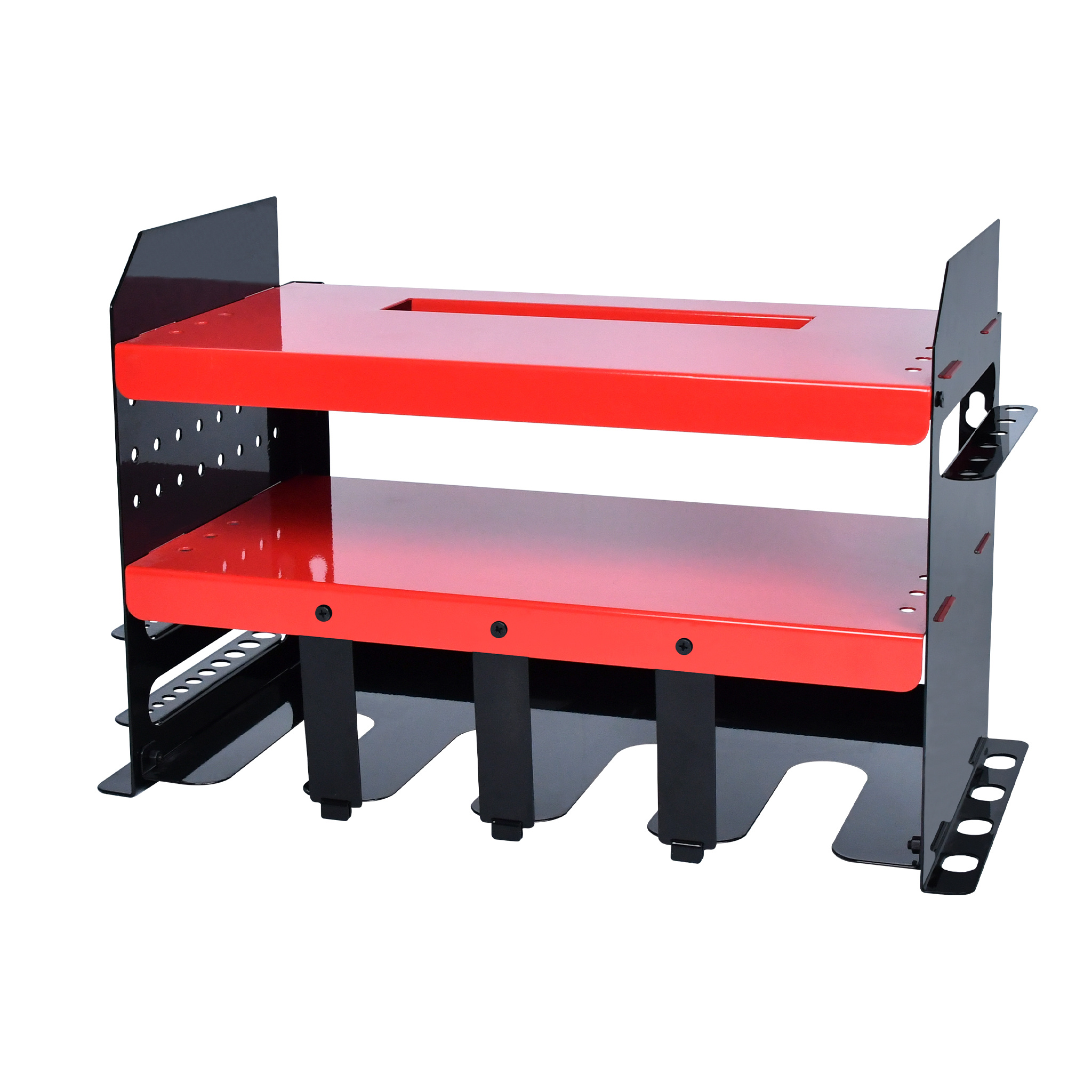 Étagère Murale Outils 40cm - Support Tournevis 21 Trous + Fentes Pied à Coulisse
