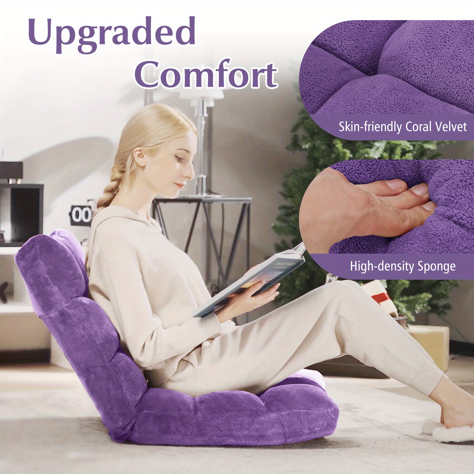 floor chair back support 14 position adjustable Temu