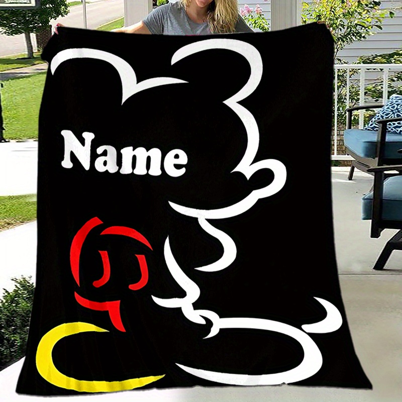 

Personalized Printed Polyester Blanket - Bed Sofa For Christmas Halloween