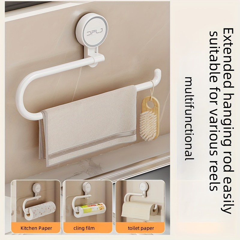 

-install -mounted & Bathroom Towel - Suction, No-drill