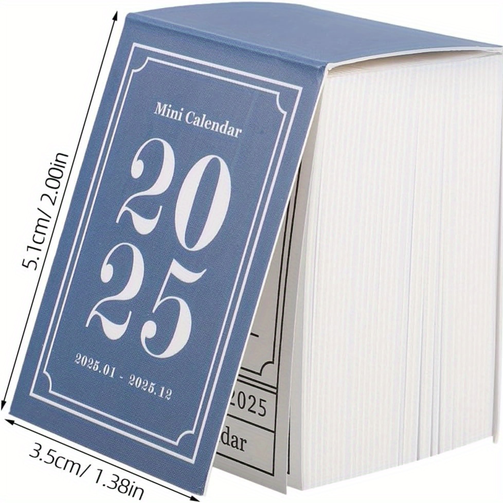 miniature desk calendar 2025 tear daily calendar memo pad Temu