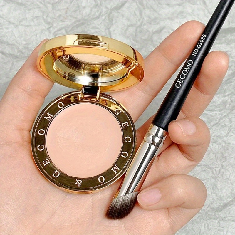 

Flawless Concealer Brush - Soft, Fluffy Finger-tip Design For & Dark Circles Coverage - Multi-functional Makeup With Precision Detail Application