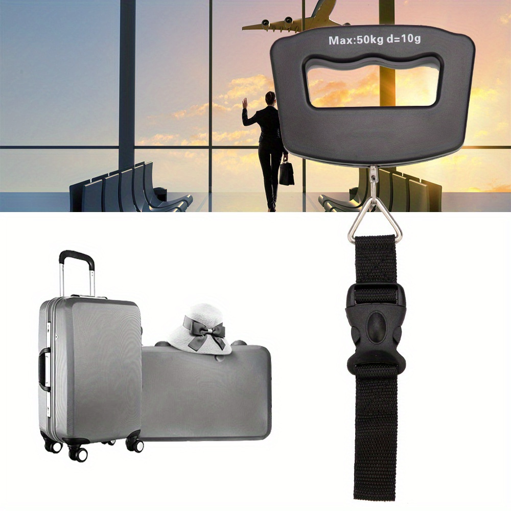 

50kg Digital Luggage Scale With Mini Hanger - Battery Free, Suitable For Travel And Outdoor Use