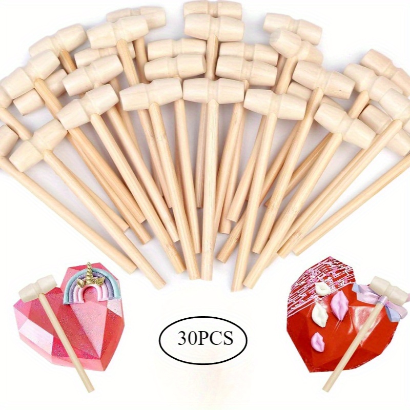 

30pcs Mini Wooden For Chocolate - Breakable Heart Crafts & Party Games