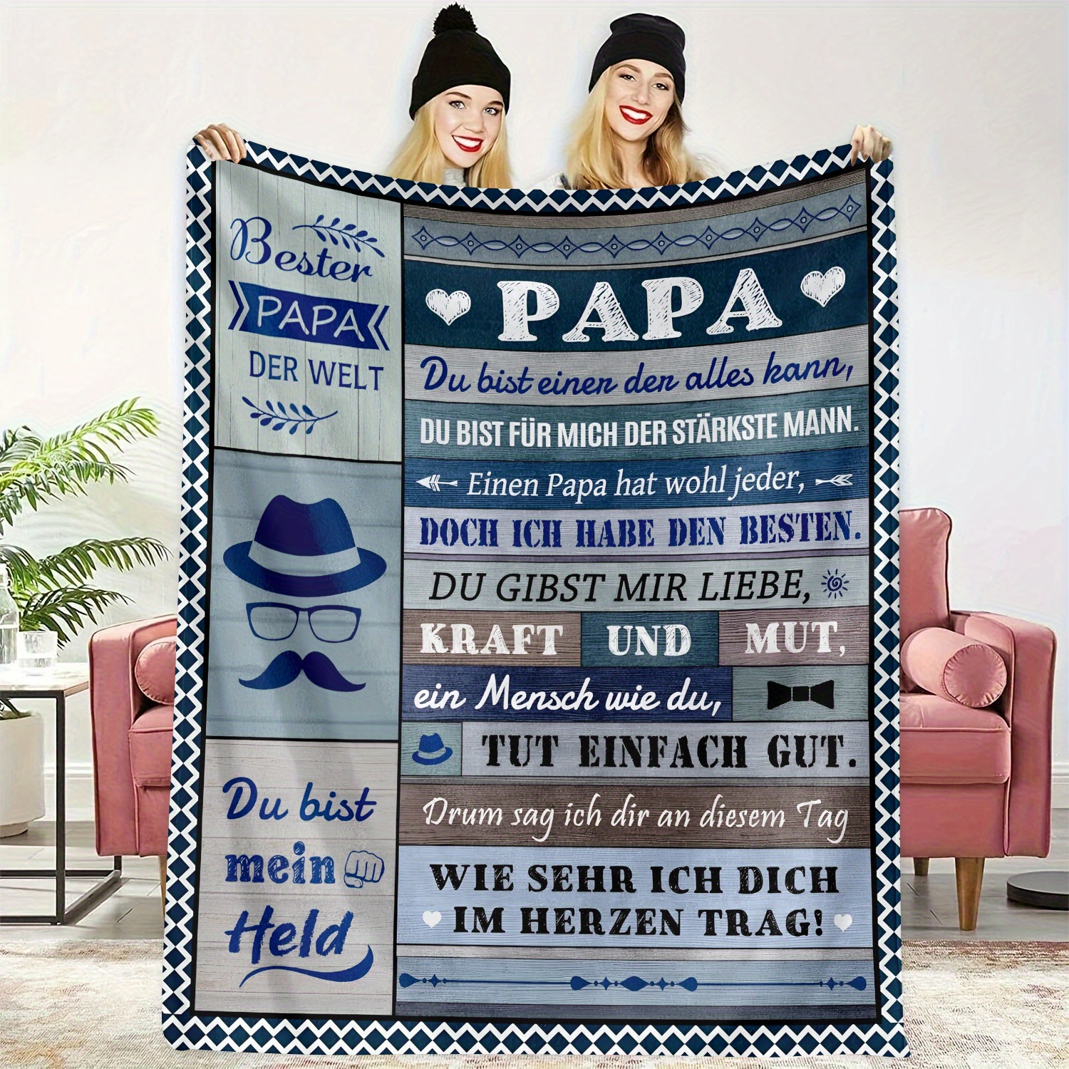 

- Flannel Blanket - For Dad, Blanket Unique