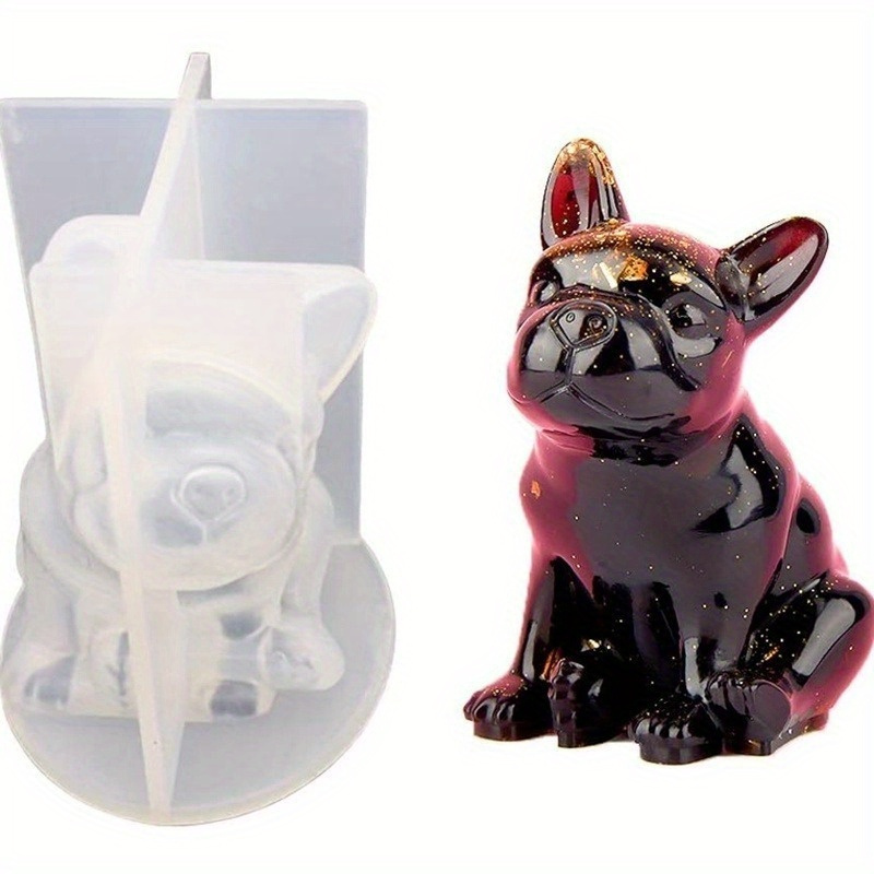 

French Bulldog 3d Silicone Mold For Epoxy Resin - Diy Craft & Home Decor, , Versatile Use With Soap, Wax, And More - Perfect Gift Idea