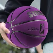 1pc purple basketball resistant high quality outdoor professional competition equipment for adults durable and lightweight design with grip and control details 3