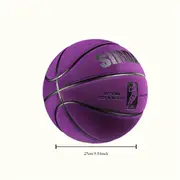 1pc purple basketball resistant high quality outdoor professional competition equipment for adults durable and lightweight design with grip and control details 1