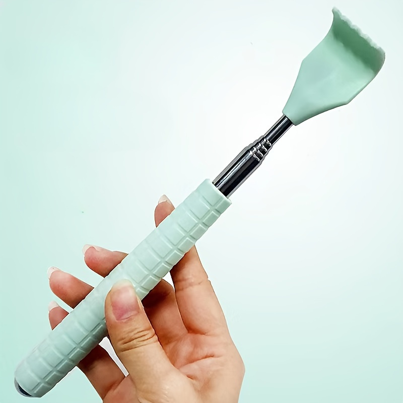 extendable back scratcher stainless steel portable telescopic rubber handle back scratchers for thanksgiving birthday christmas gifts portable   massager up to 27 17 long Product details 0