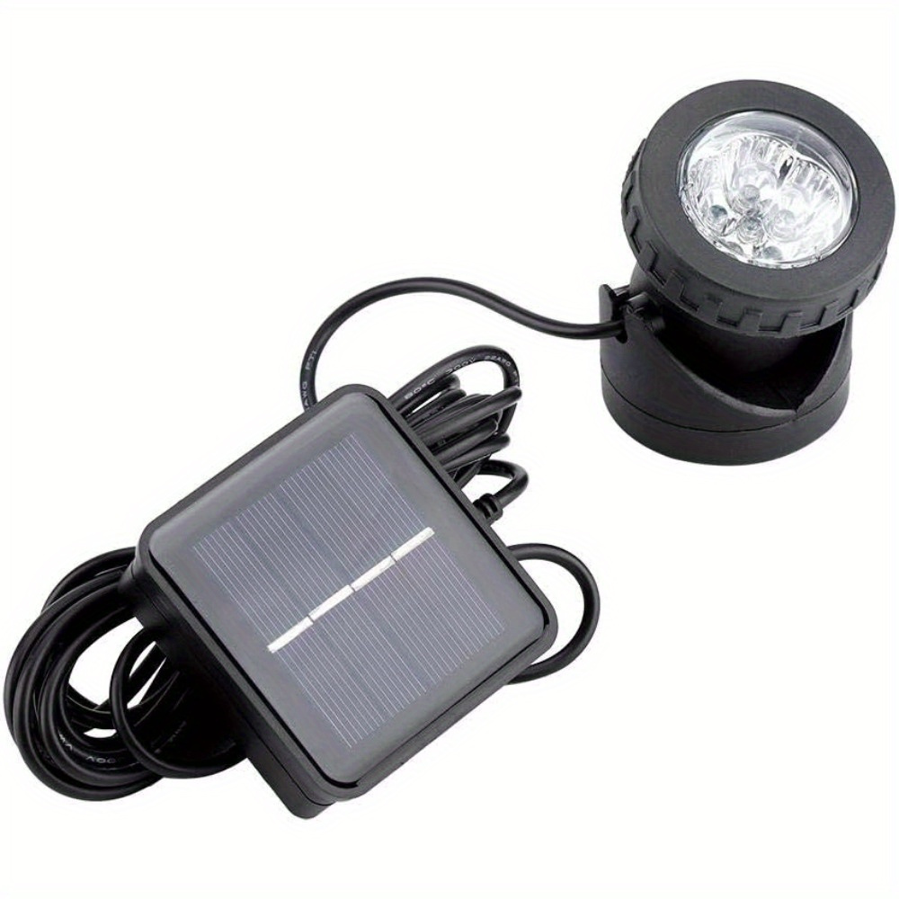 

Solar Pond Light, 6led Ip68 Waterproof Underwater Lamp Auto On/ Off For Outdoor Garden Pond