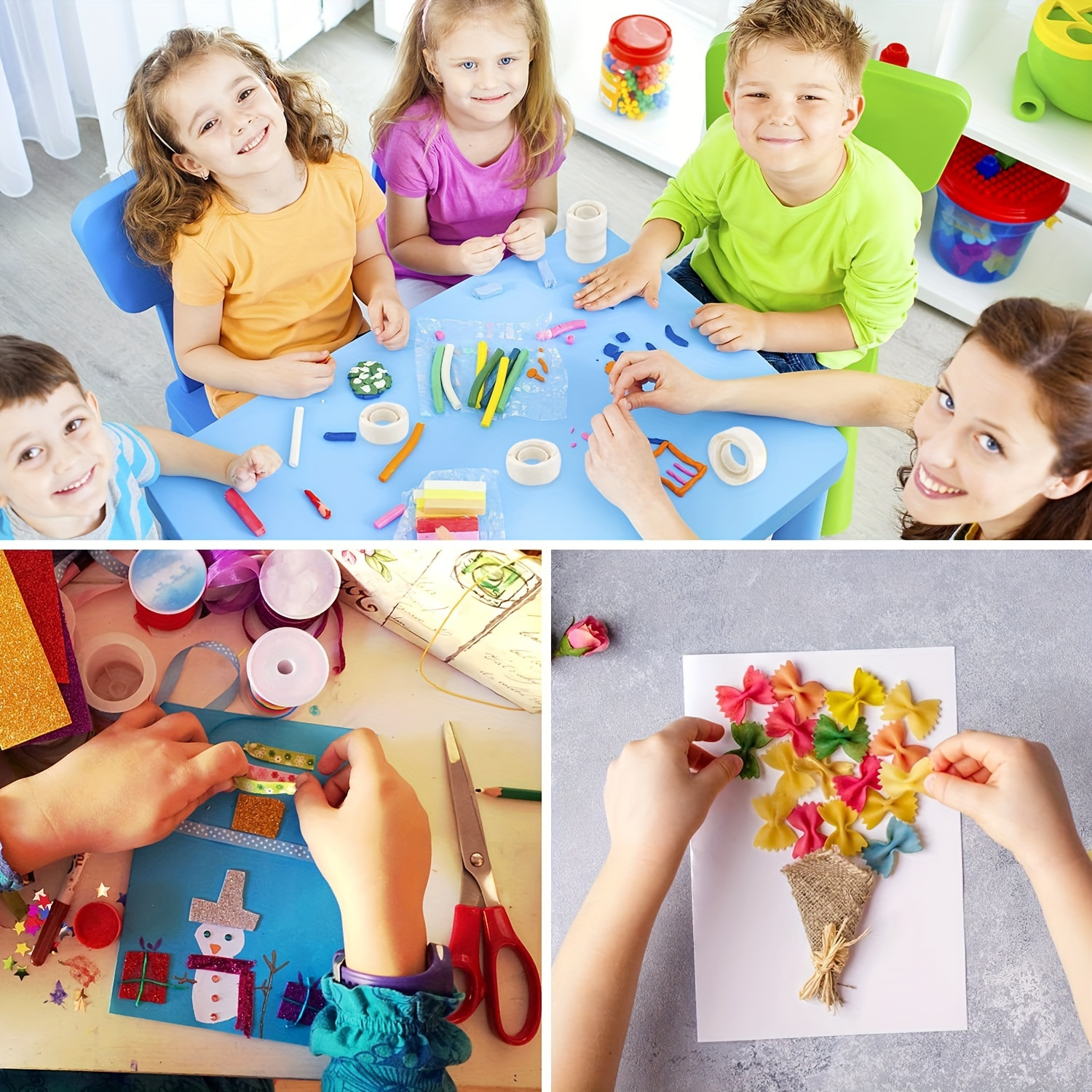 Silicone Double-Sided Adhesive Dots, 5Rolls/500pcs Removable Multi-Purpose Mounting Tape for Crafts And Wedding Decorations, Durable Plastic, Essential for Daily Office Use