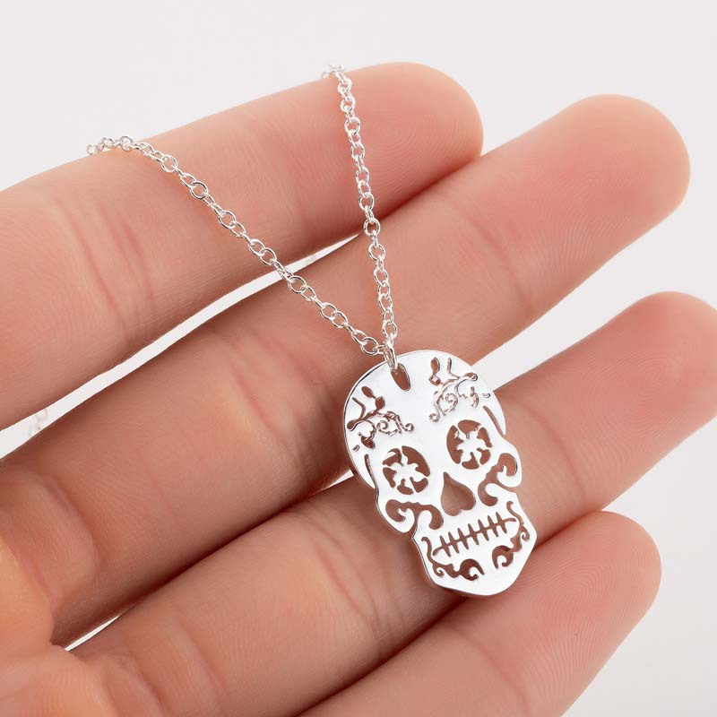 

Pendant Necklace And Women's Ethnic Mexican Skull Clavicle Jewelry