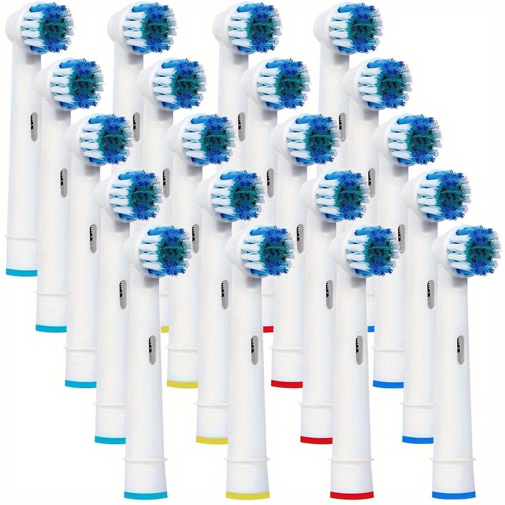 

20pcs Premium Replacement Toothbrush Heads Compatible With Oral 7000/9600/5000/3000/8000 - High-quality Bristles For Superior Cleaning & Gum Health