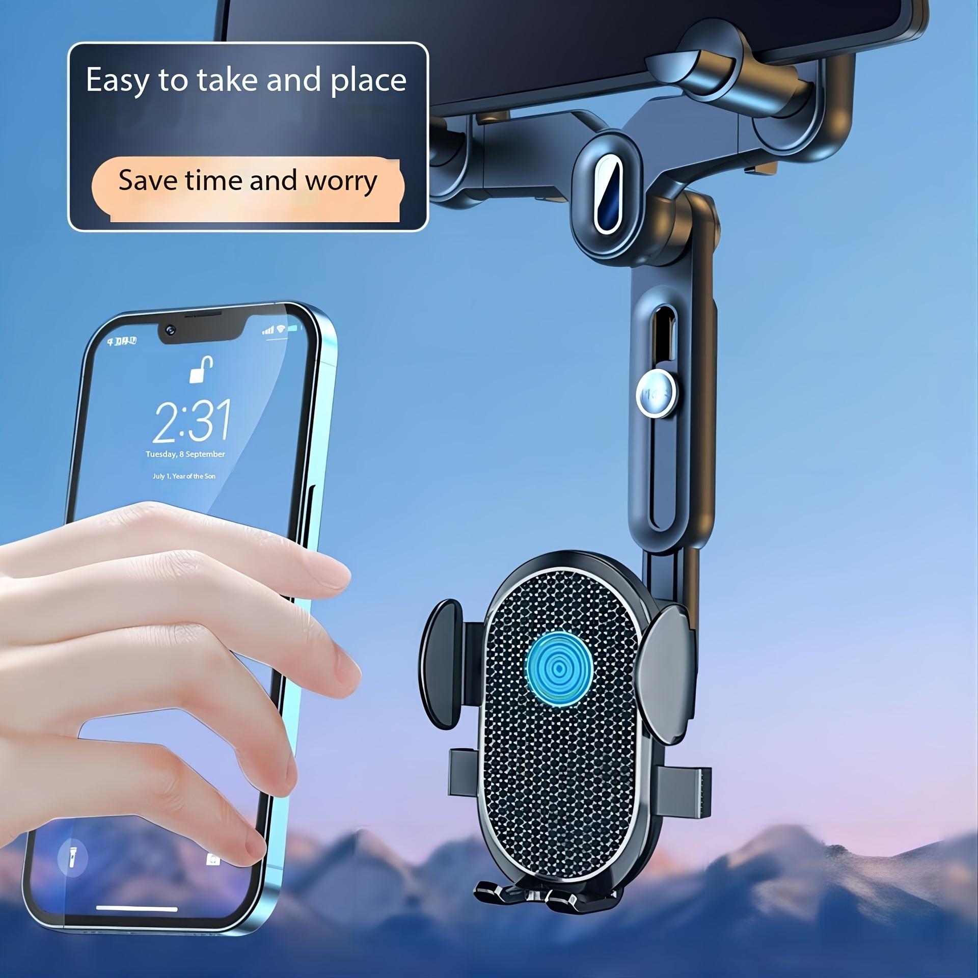 

Car Mount Phone Holder With Adjustable : Suitable For Various Scenarios