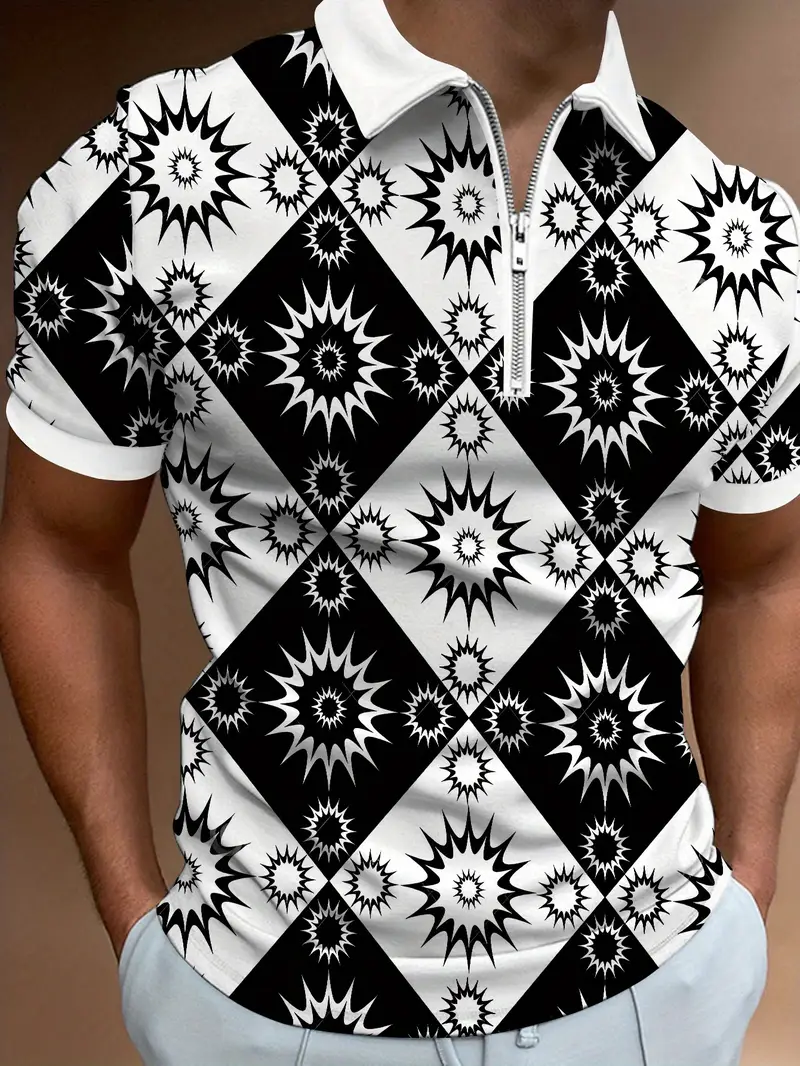 mens regular lapel and pattern for summer details 0