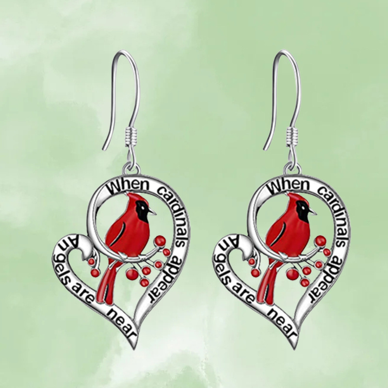 

Charming Heart Dangle Earrings - Versatile Cutout Design - Perfect For Christmas, , Thanksgiving, New Year's And Valentine's Day!