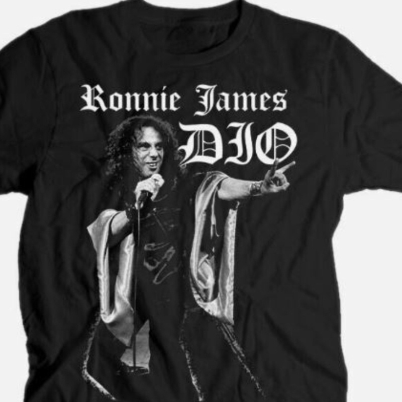 

James Dio V3 T Shirt Black Crewneck Print