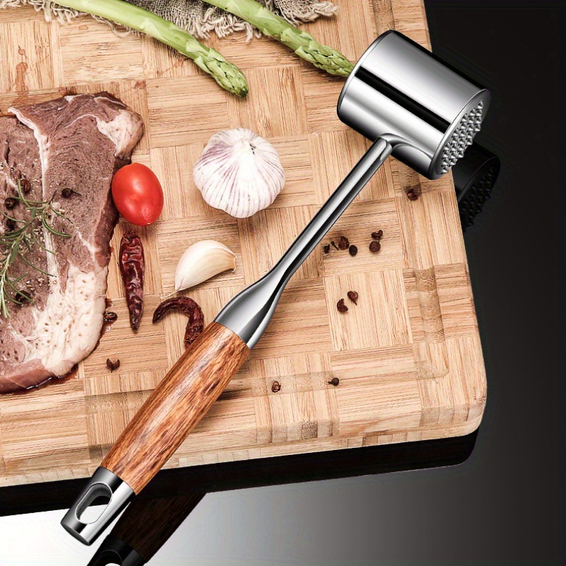 

304 Stainless Steel And Handle Tenderizer Hammer For Steaks And Tender Meat - Kitchen Gadgets And Tools