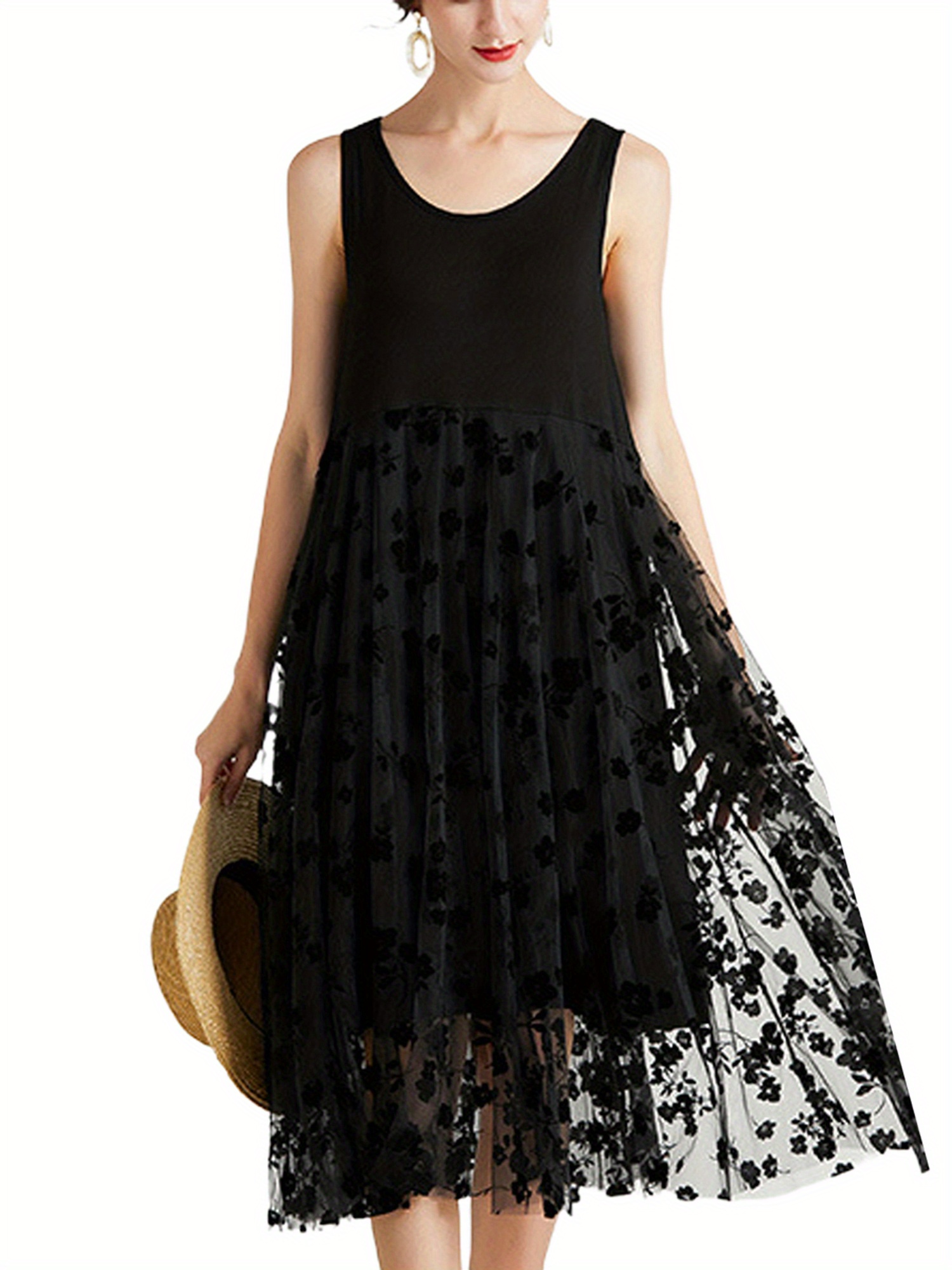 black flowy tank dress Easy Tank Dress - Tencel Viscose
