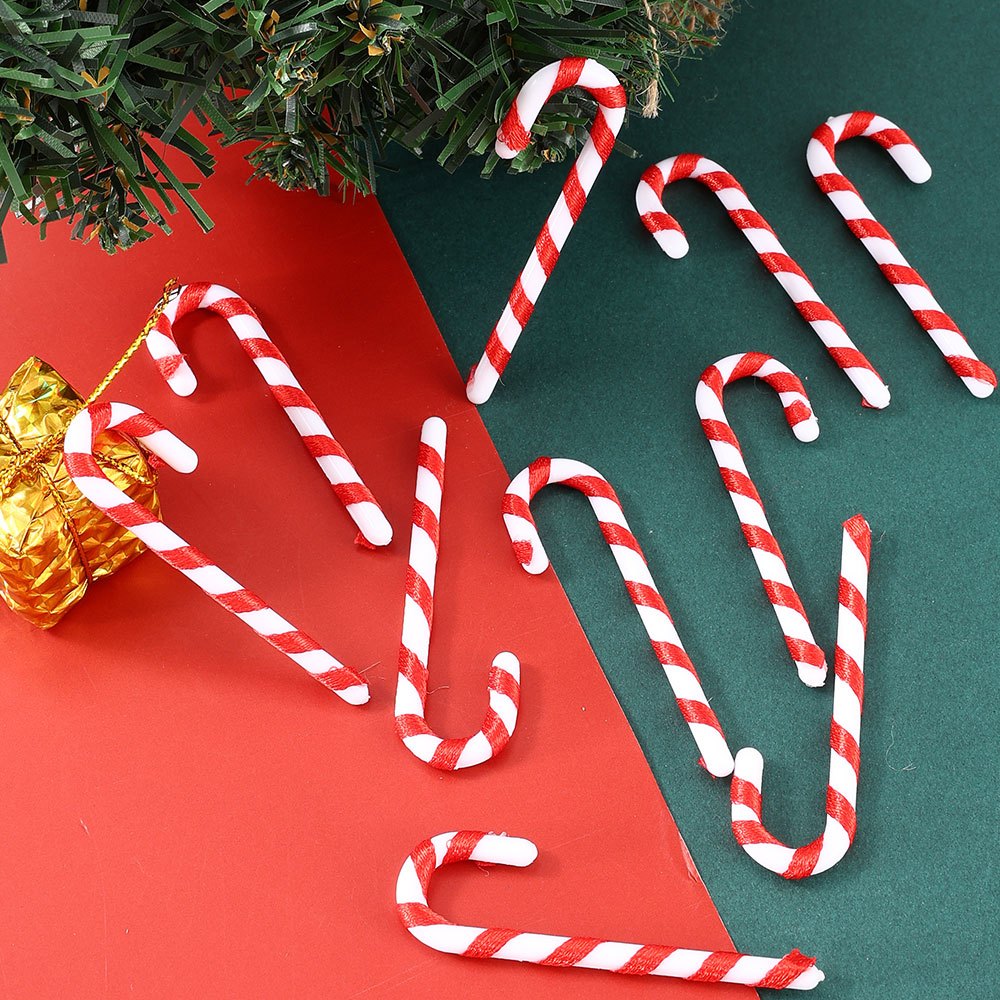

10pcs Red & Ornaments - For Christmas Tree, Decor & Accessories