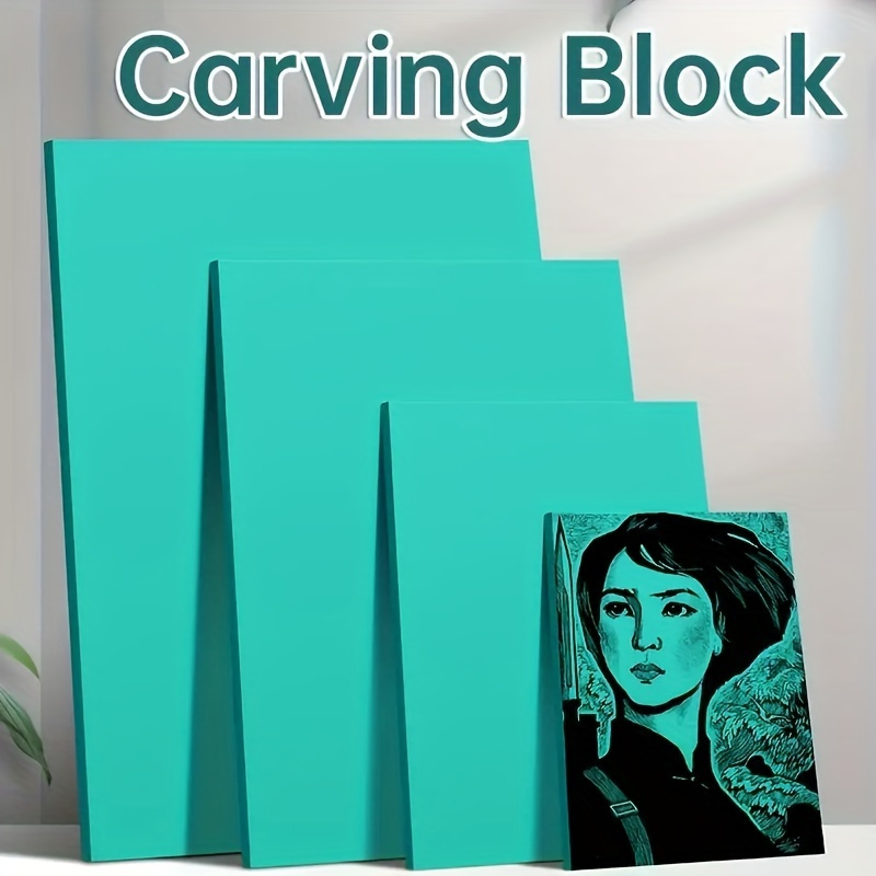 

Pvc Carving Block For Printmaking - Uncharged Soft Rubber Sculpting Sheet For Ink And - Multipack, Various Sizes