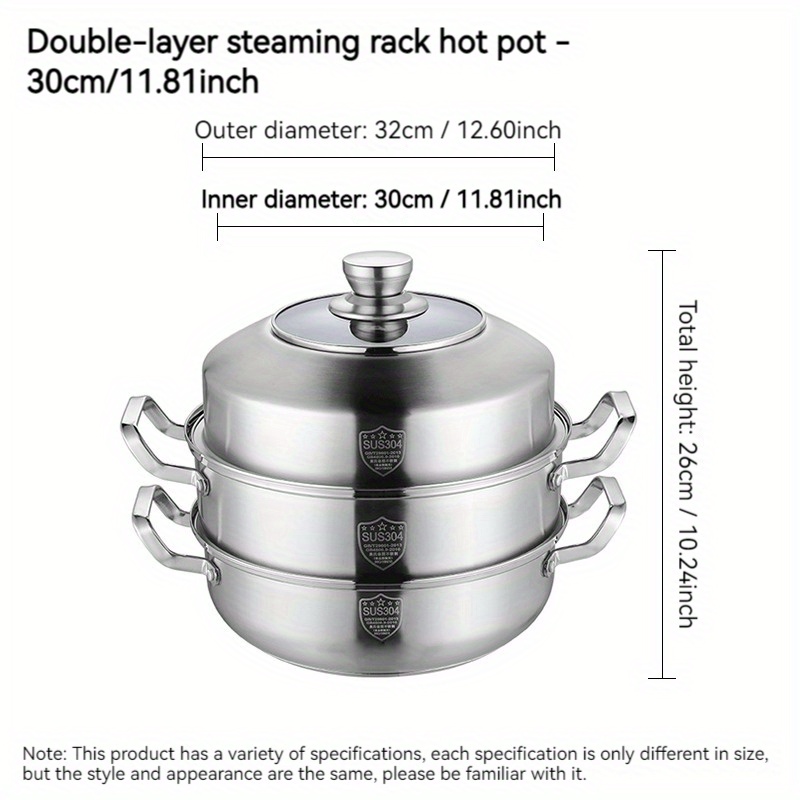 premium 3 layer stainless steel steamer pot with lid multi functional non     for   use details 8