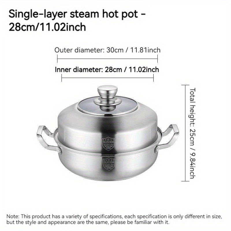 premium 3 layer stainless steel steamer pot with lid multi functional non     for   use details 9