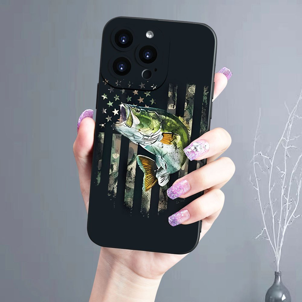 

Creative Fish And Star Print Protects The Phone Case, Suitable For Iphone 15 11 14 13 12 Pro Max Xr Xs78 Plus Mini, The Best Gift For Friends And Family