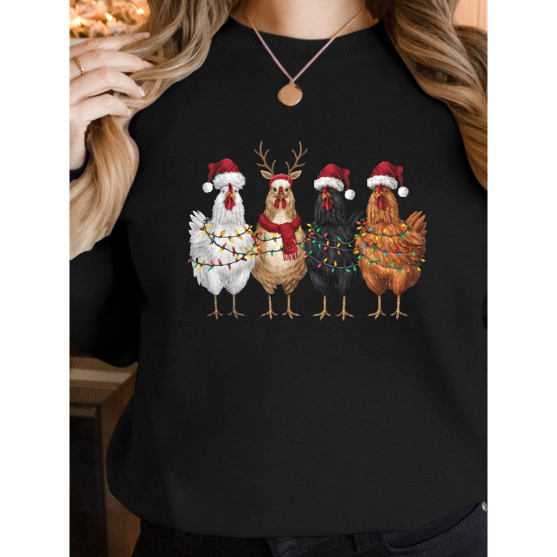 

Chickens Christmas Women's Sweatshirts