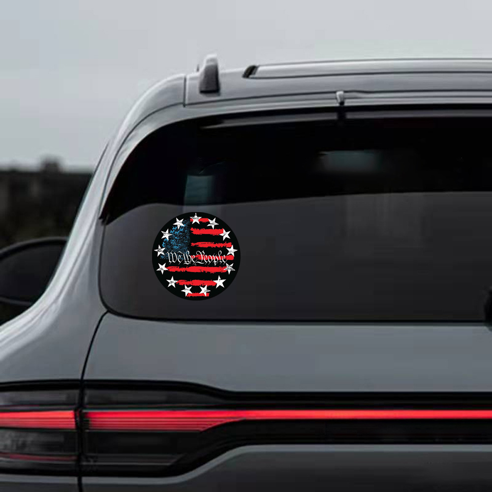 People 13 star American Flag Vinyl Decal - Temu