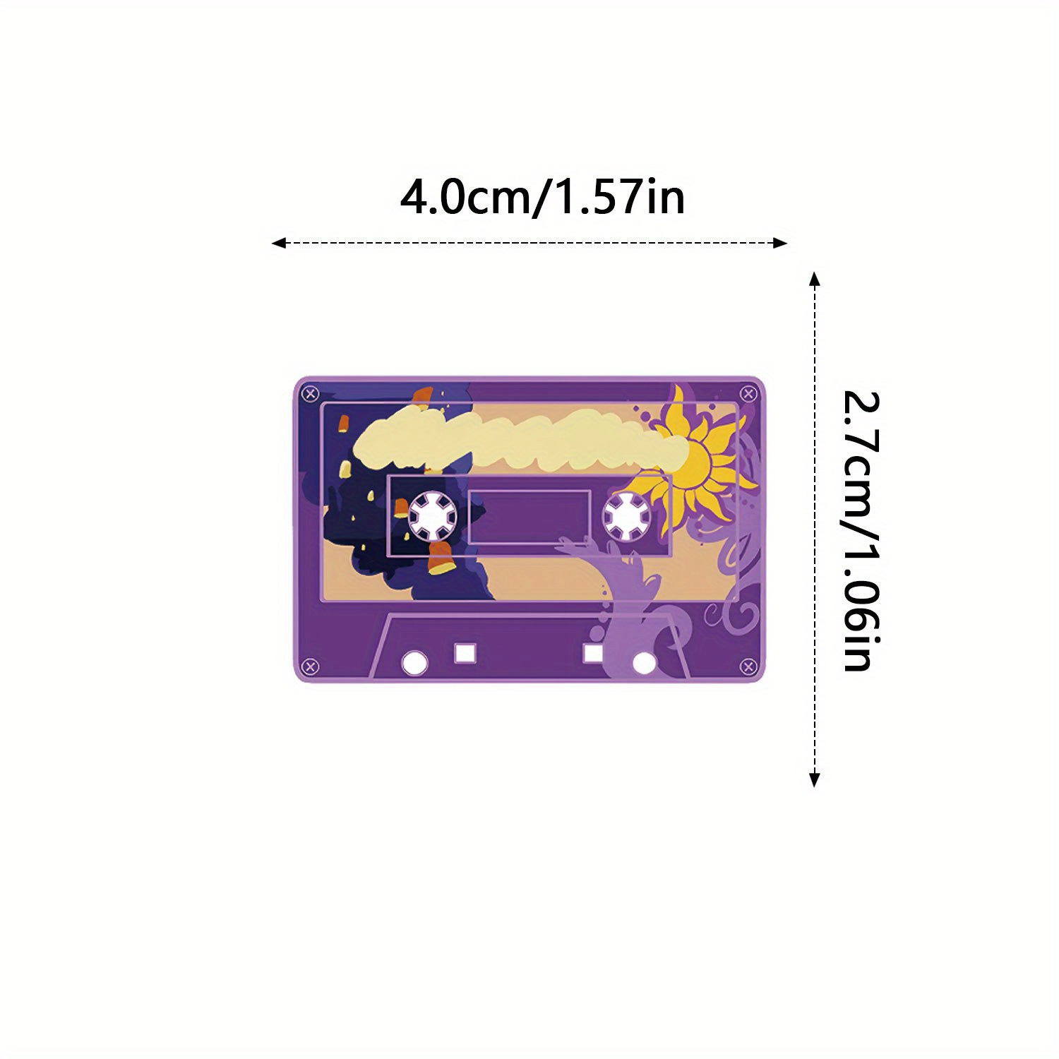 50pcs Retro Cassette Tape Stickers Vibrant DIY Decals Nostalgic Music Aesth