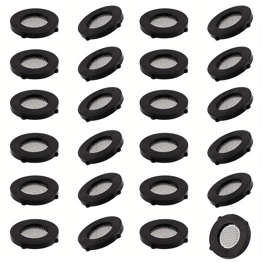   60pcs stainless steel hose washers with mesh screen rubber seals filtration gaskets for garden hose washing machine and shower head 3 4 hose filter washer diy plumbing repair kit suitable for teens and adults 0