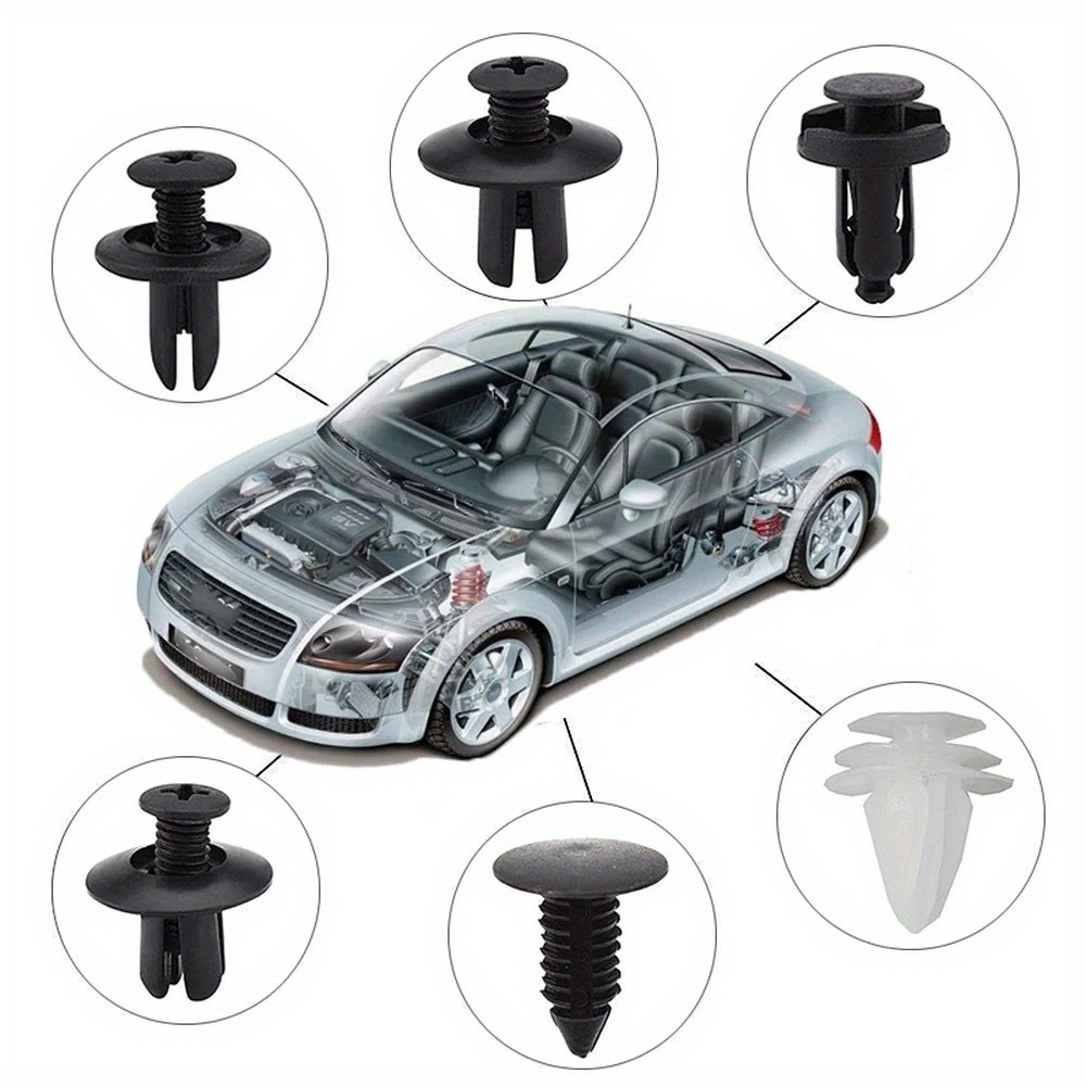 

Car Fixing Pin Kit Car Or Bag Packaging, Car , Lining Fender Eyebrow Plastic Set, Plastic Through Fender