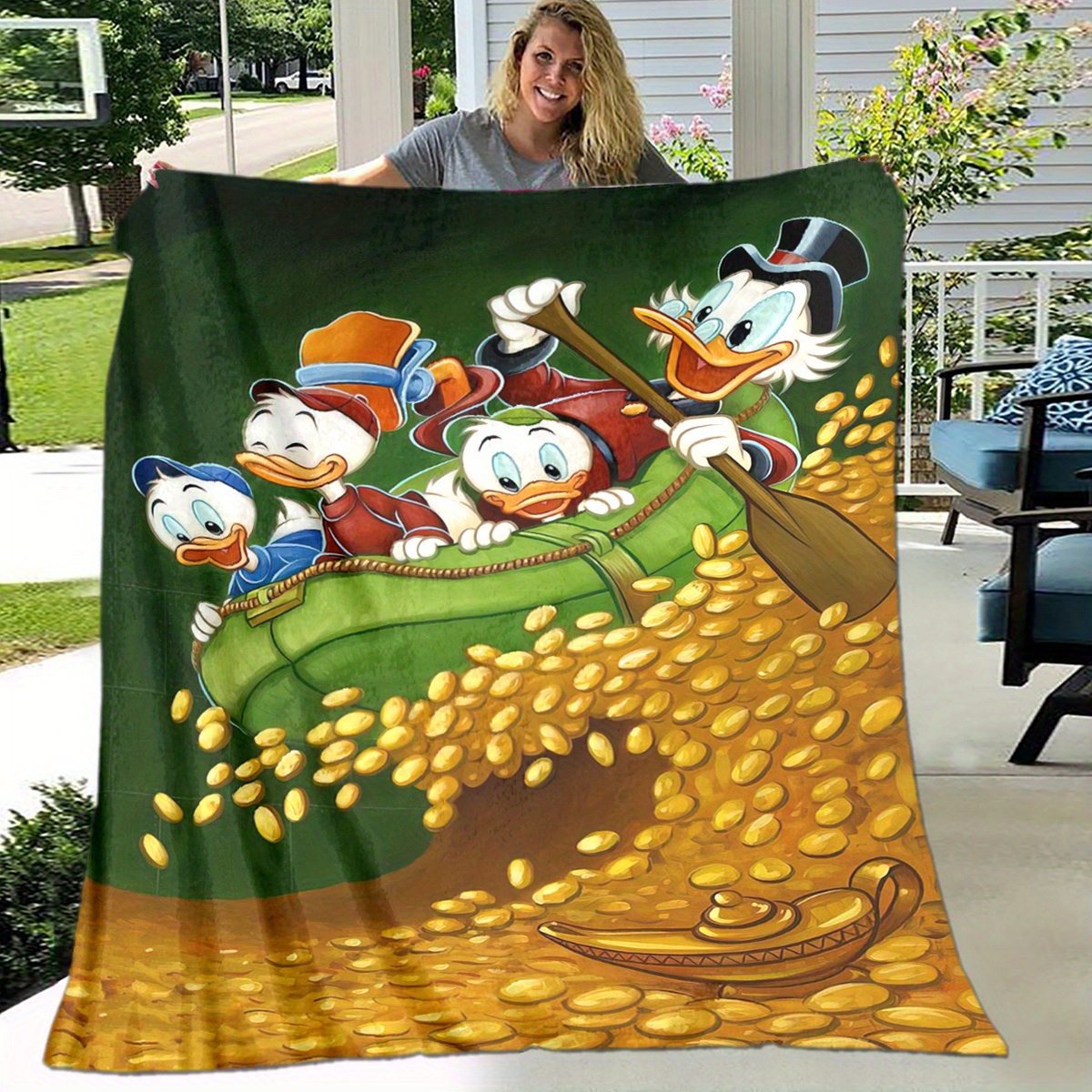 

Uncle 's Wild Ride Lightweight Blanket - Perfect For Sofa, Bed, Office Naps & Exterior Picnics - Durable Polyester, All-season Comfort Gift