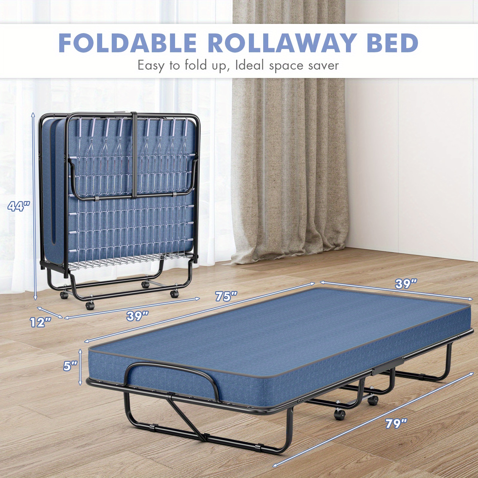 Memory Foam Mattress Folding Bed Target Target Tangkula Folding