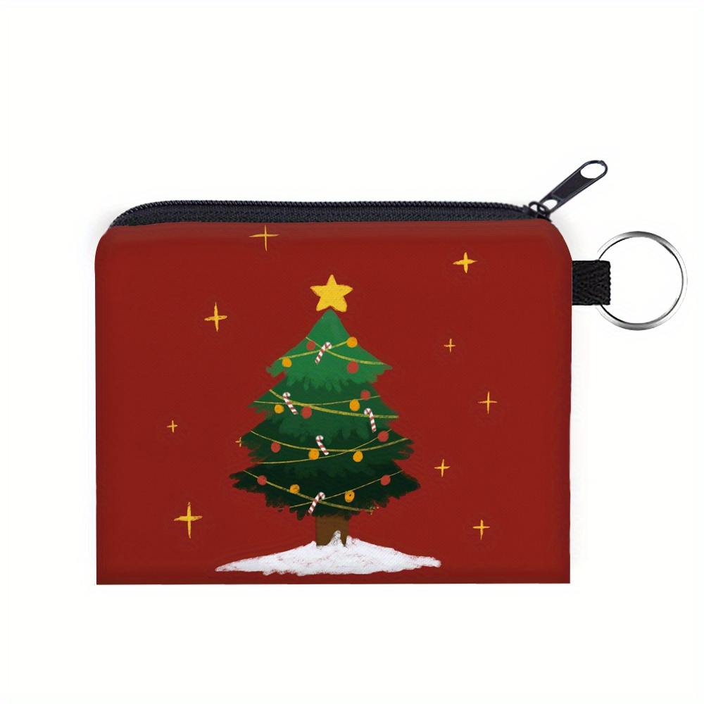 

Red Christmas Tree 3d Print Purse - Polyester, - Key & ,