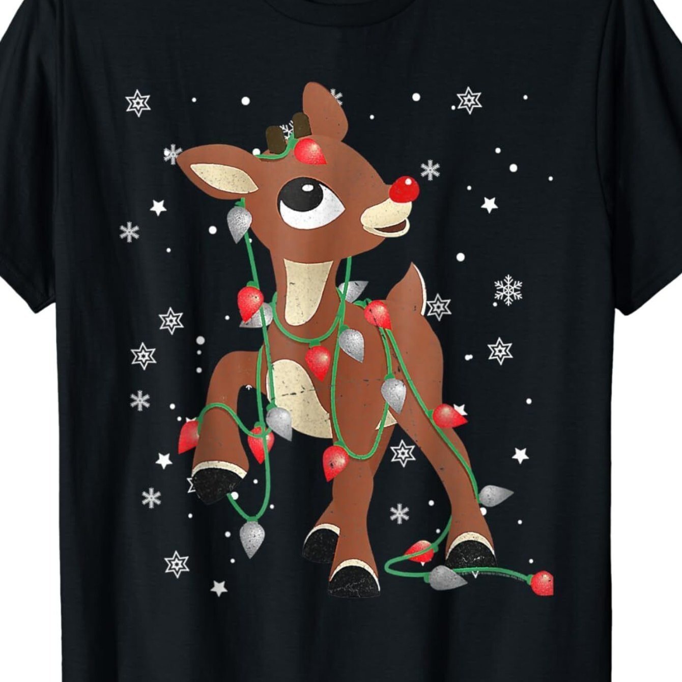 

Rudolph Red Nosed Reindeer Christmas Fan Unisex T-shirt, Comfortable And Breathable