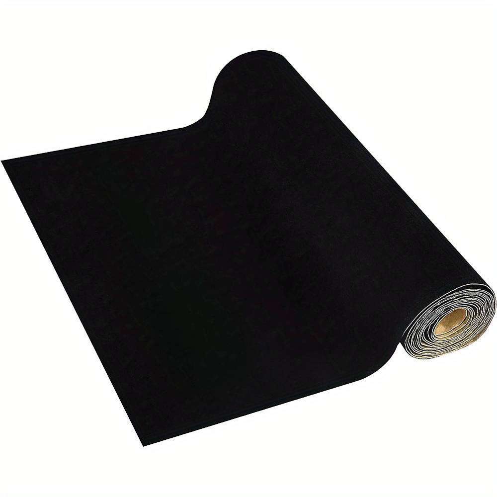 

1set 3mx40cm Black Self Adhesive Velvet Flocking Sheet Velvet Fabric Drawer Liner For Jewelry Decoration 0.6mm Thickness