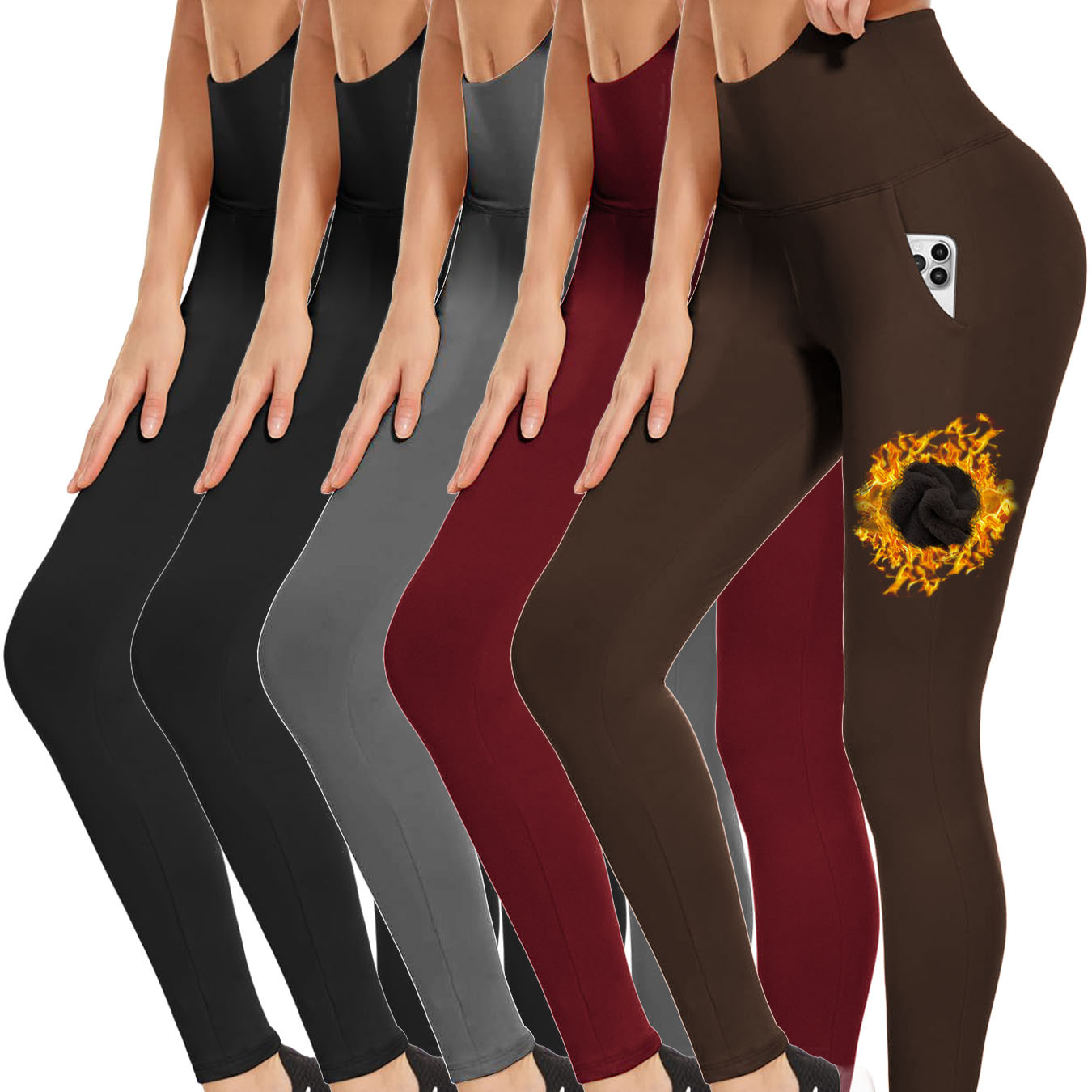 

Women's Leggings Fleece Thickened , Lining Leggings Fit Leggings,