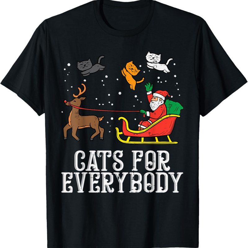

Christmas Cat Funny Women -shirt