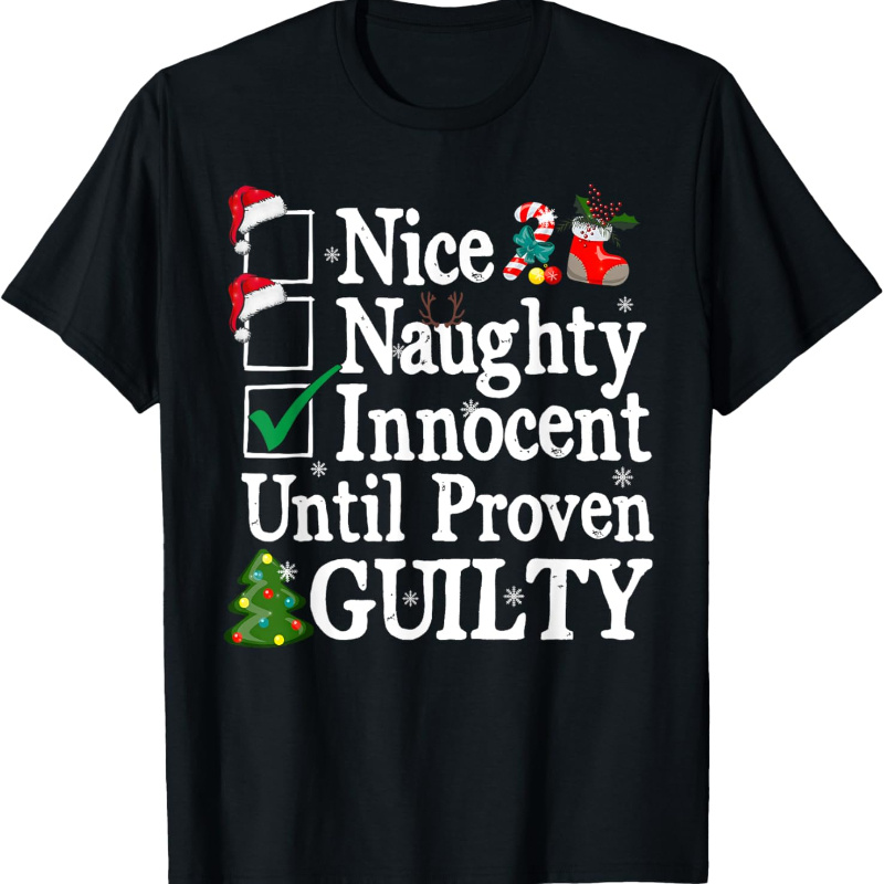 

Nice Naughty Christmas List T-shirt