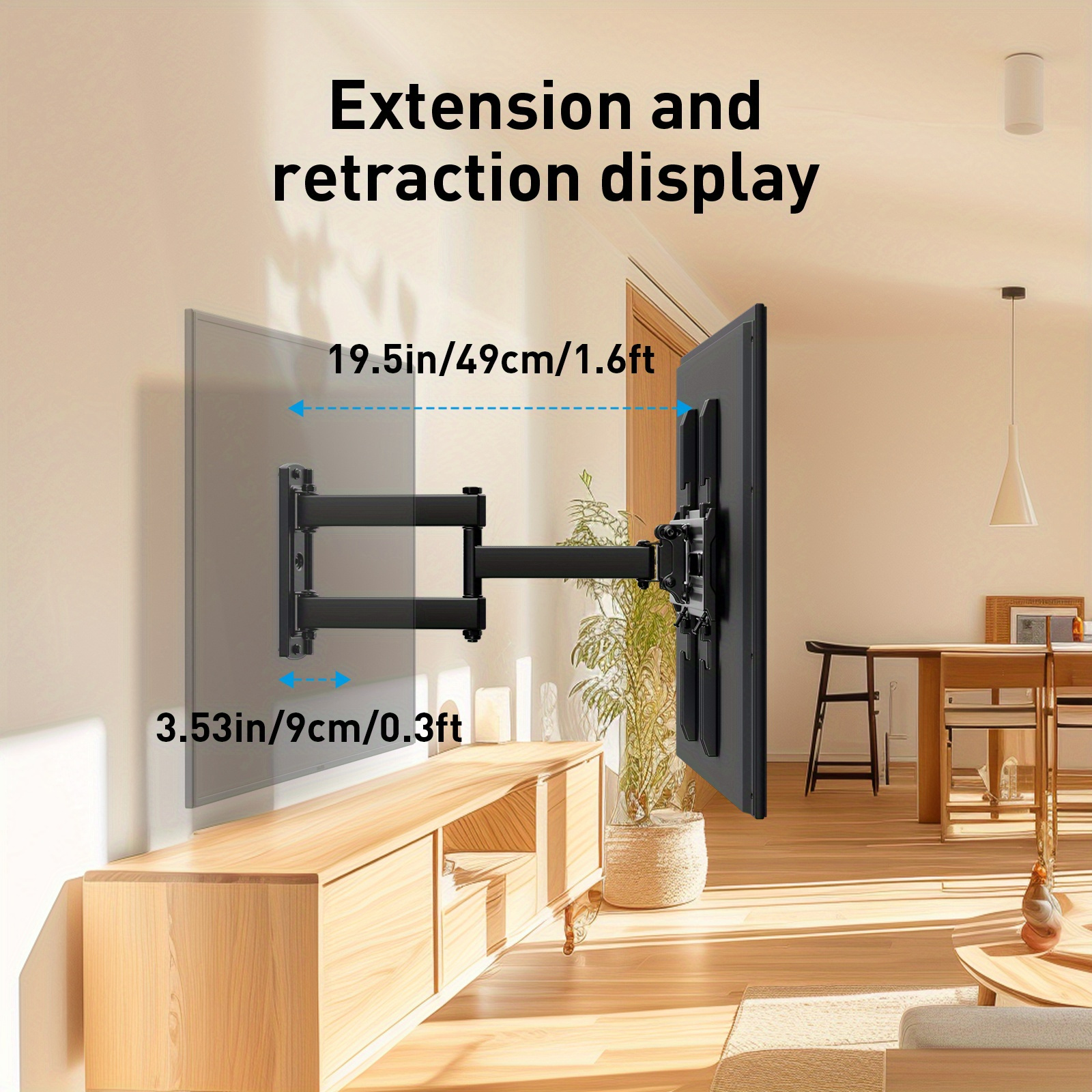 Heavy Duty Tv Wall Mount For 26 60 Inch Flat Curved Tvs Supports Up To